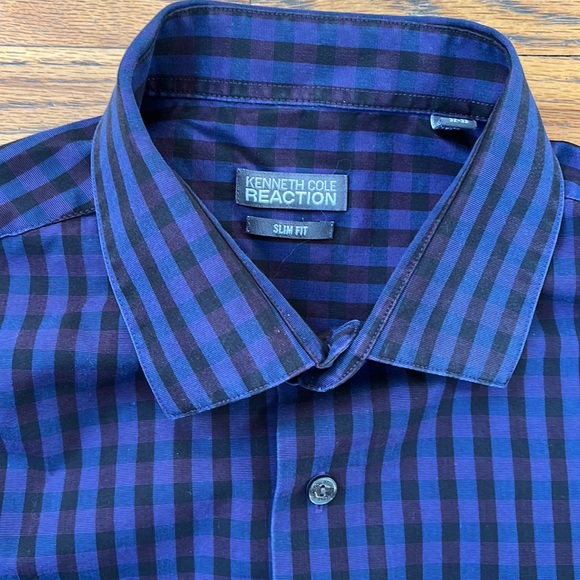 Kenneth Cole Slim Fit Shirt 16.5 - Picture 2 of 7